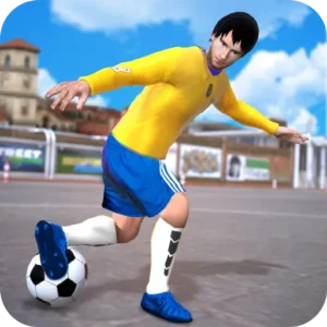 لعبة Street Football Kick Games مهكرة للأندرويد